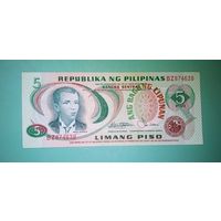 Банкнота 5 песо Филиппины 1978 г.