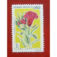 Конго. Цветы. ( 1 марка ) 1971 года. 5-13.