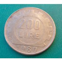 200 лир Италия 1980 г.в.