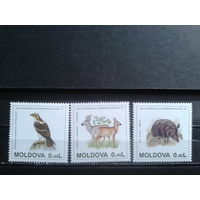 Молдова 1995 Охрана природы полная серия Михель-15,0 евро