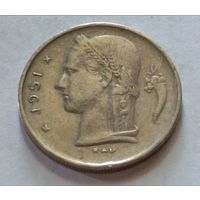 Бельгия. 1 франк 1951 года.