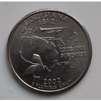 Quarter dollar квотер Louisiana 2002