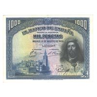 Испания 1000 песет 1928 года. Состояние XF+