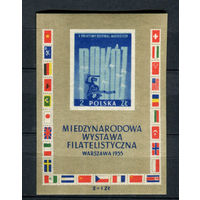 Польша - 1955 - Международная филателистическая выставка на V Всемирном фестивале молодежи и студентов в Варшаве - [Mi. bl. 18] - 1 блок. MNH.
