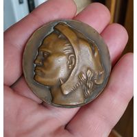 1932 г. Италия. Муссолини. Медаль бронза, 50 мм.