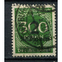 Рейх (Веймарская республика) - 1923 - Надпечатка нового номинала 2 Mio на 300 M - [Mi.310A] - 1 марка. Гашеная.  (Лот 58BH)