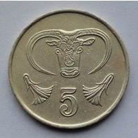 Кипр 5 центов. 1988