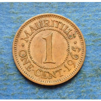 Маврикий Британская колония 1 цент 1965
