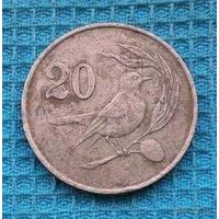 Кип 20 центов 1983 года. Птица.