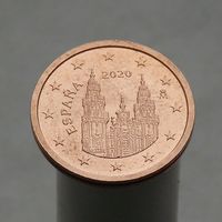 Испания 2 евроцента 2020 (3-ый тип)