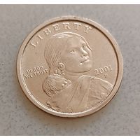 США. 1 доллар-2001D.