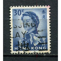 Британский Гонконг - 1962/1973 - Королева Елизавета II 30С - [Mi.201Xy] - 1 марка. Гашеная.  (LOT AG21)
