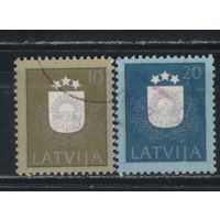 Латвия 2-я Респ 1991 Гербы Стандарт #306,308