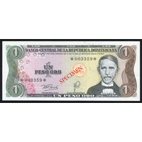 DOMINICAN REPUBLIC/Доминиканская Республика_1 Peso Oro_1978_Pick#CS4_UNC