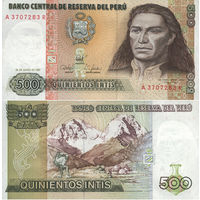 Перу 500 Интис 1987 UNС П1-426