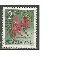 Новая Зеландия. Цветы. Клиантус пунцовый. 1967г. Mi#458.