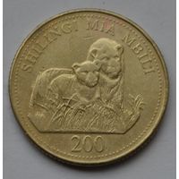Танзания, 200 шиллингов 1998 г.