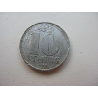 ГДР 10 пфеннигов 1965