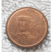 1 евроцент 2004 Франция #02