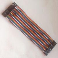 Кабель Dupont. 20 см. Для Arduino и ESP. Провода дюпонт 24AWG. Мама-мама. Розетка, гнездо. Межплатный соединитель