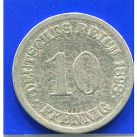Германия 10 пфеннигов 1898 D
