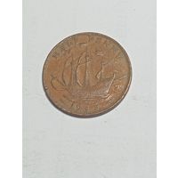 Великобритания 1 / 2 пенни 1945 года .