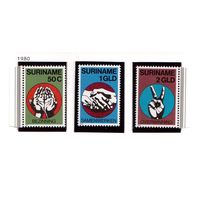 Суринам-1980,(Мих.923-925) **  , 20% каталога, марки из блока