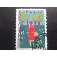 Италия 1975 день марки, рисунок детей