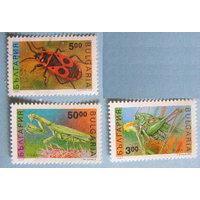 Болгария 1992 4016-19 16e Фауна насекомые чистая