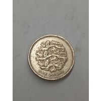 Великобритания. 1 фунт 2002 г символ Англии