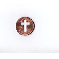 1 цент 2001 D с отверстием в форме креста (скорее всего рукотворчество). Возможен обмен