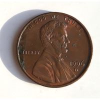 США 1 цент 1996 г. D