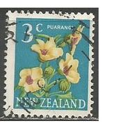 Новая Зеландия. Цветы. Гибискус. 1967г. Mi#460.