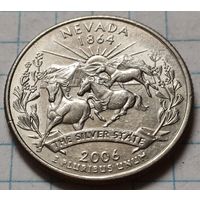 США 1/4 доллара, 2006 Квотер штата Невада       P       ( 2-7-7 )