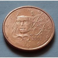 1 евроцент, Франция 2003 г.