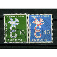 ФРГ - 1958 - Европа (C.E.P.T.) - Буква Е - [Mi. 295-296] - полная серия - 2 марки. Гашеные.  (LOT M28)