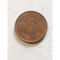 Финляндия 5 пенни 1918