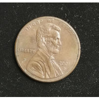 1 цент 2001 D США #02