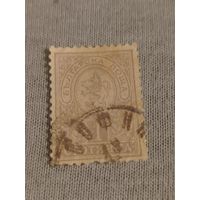 Почта Болгарского княжества 1889 год. 1 стотинка