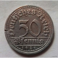 50 пфеннигов, Германия 1921 F, A