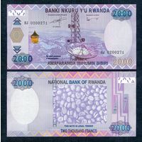 Руанда 2000 франков 2014 год, UNC