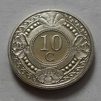 10 центов, Нидерландские Антильские острова, (Антиллы) 1989 г., UNC