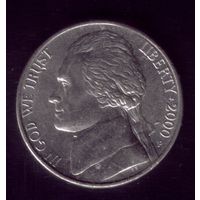 5 центов 2000 год Р США