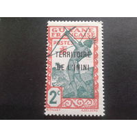Инини надпечатка на Гвиане фр. колония 1932