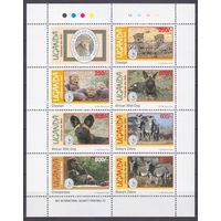 1994 Уганда 1422-1428KL Фауна - Sierra Club 11,00 евро