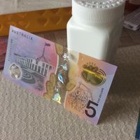 Австралия 5 долларов, 2016г, оригинал, пластик/полимер