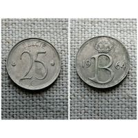 Бельгия 25 сантимов 1964 BELGIE