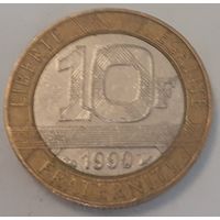 Франция 10 франков, 1990 (2-7-103)