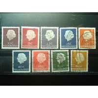 Нидерланды 1953 Королева Юлиана 9 марок
