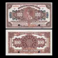 [КОПИЯ] Индо-Китайский Банк 100 рублей 1919г. Владивосток. (Образец)